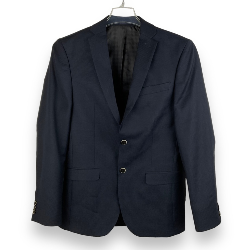 Ben Sherman Blazer Men’s Wool Blend Suit Jacket Navy Blue Size 36 R‎